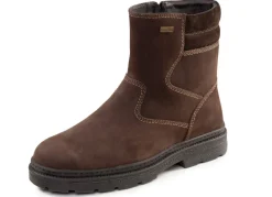 Clearance GINO GALANTE , gefütterte Herren-Stiefel, Winterschuhe, mit Lammfell BRAUN