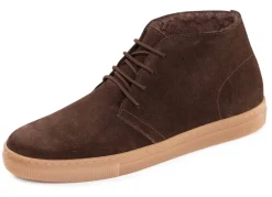Hot GINO GALANTE , gefütterte Herren-Boots, Winterschuhe, mit Wolle MOKKA
