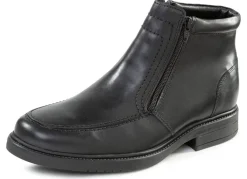 Discount GINO GALANTE , gefütterte Herren-Stiefeletten, Winterschuhe, mit Lammfell SCHWARZ