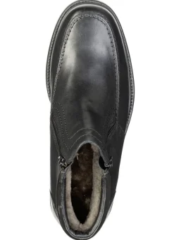 Discount GINO GALANTE , gefütterte Herren-Stiefeletten, Winterschuhe, mit Lammfell SCHWARZ