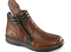 Online GINO GALANTE , gefütterte Herren-Boots, Winterschuhe, mit herausnehmbarem Fußbett COGNAC-MOKKA