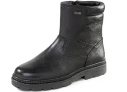 GINO GALANTE , gefütterte Herren-Stiefel, Winterschuhe, mit Lammfell SCHWARZ