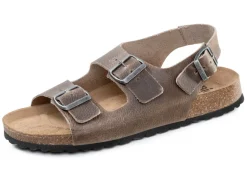Online GINO GALANTE , klassische Herren-Sandalen, Weite H, mit verstellbaren Schließen TAUPE