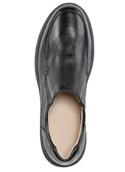 New GINO GALANTE , klassische Herren-Slipper, aus Hirschleder SCHWARZ