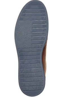 Clearance GINO GALANTE , klassische Herren-Schnürschuhe, mit blauem Besatz COGNAC