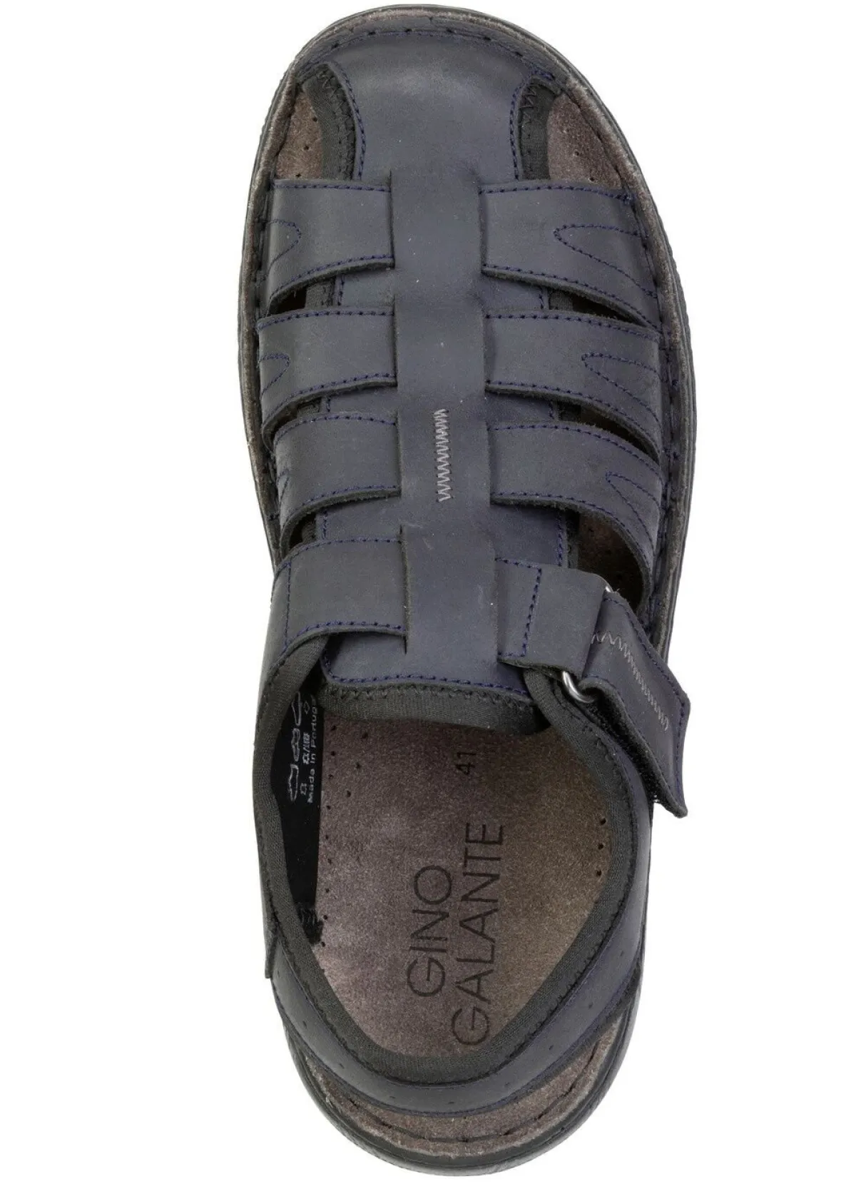Sale GINO GALANTE , klassische Herren-Sandalen, aus Leder MARINE