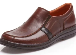 Outlet GINO GALANTE , klassische Herren-Slipper, mit herausnehmbarem Fußbett BURGUND