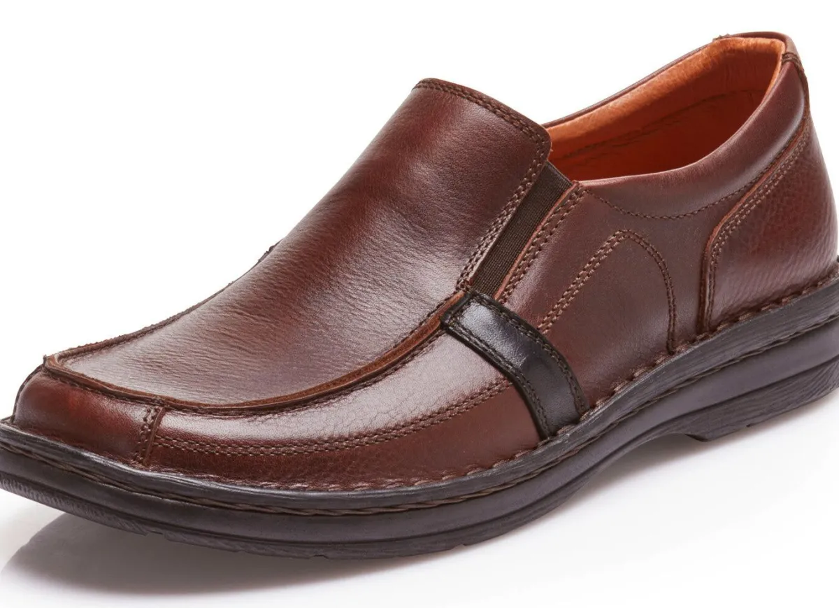 Outlet GINO GALANTE , klassische Herren-Slipper, mit herausnehmbarem Fußbett BURGUND