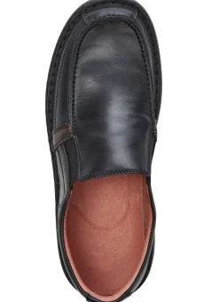 Sale GINO GALANTE , klassische Herren-Slipper, mit herausnehmbarem Fußbett SCHWARZ