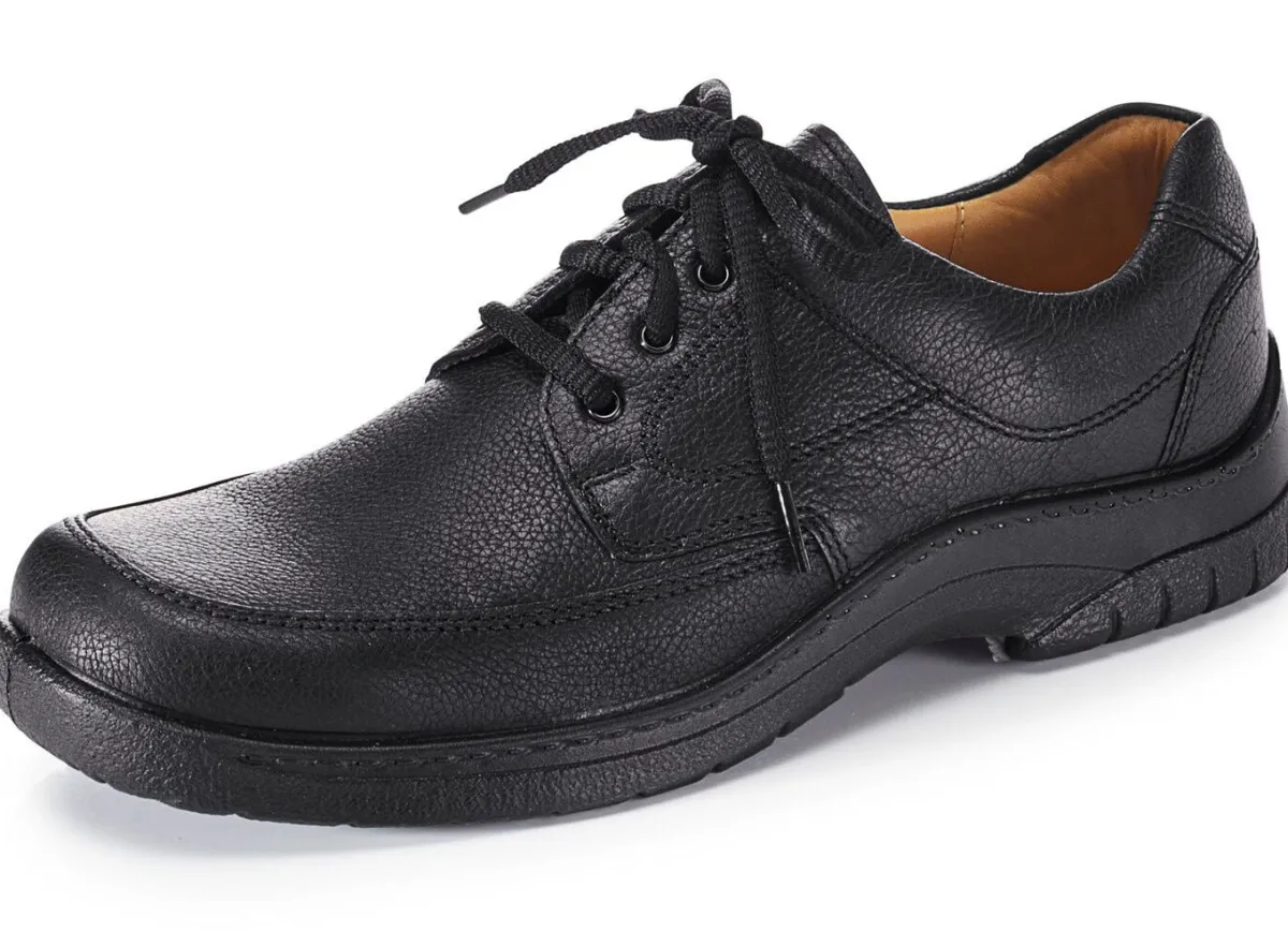 Online BADER GINO GALANTE, klassische Herren-Schnürschuhe, mit herausnehmbarem Fußbett SCHWARZ