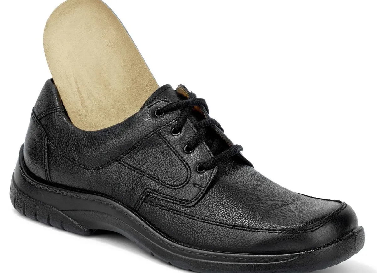 Online BADER GINO GALANTE, klassische Herren-Schnürschuhe, mit herausnehmbarem Fußbett SCHWARZ