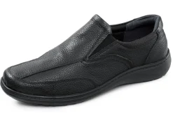 Clearance GINO GALANTE , klassische Herren-Slipper, mit herausnehmbarem Fußbett SCHWARZ