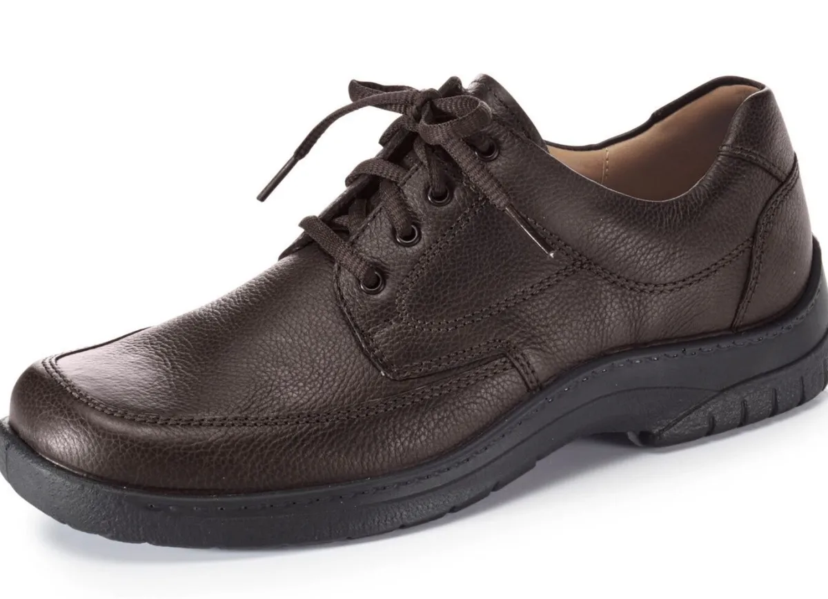 Hot BADER GINO GALANTE, klassische Herren-Schnürschuhe, mit herausnehmbarem Fußbett MOKKA