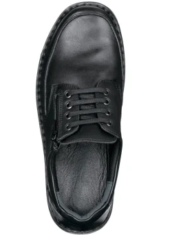 New GINO GALANTE , klassische Herren-Schnürschuhe, mit herausnehmbarem Fußbett SCHWARZ