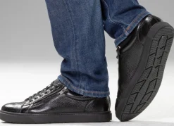 Online GINO GALANTE , klassische Herren-Sneaker, mit herausnehmbarem Fußbett SCHWARZ