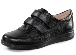 GINO GALANTE Klettschuh aus Hirsch-Nappaleder SCHWARZ