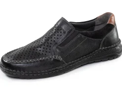 Clearance GINO GALANTE , komfortable Herren-Slipper, Weite H, mit herausnehmbarem Fußbett SCHWARZ