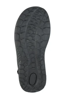 Outlet GINO GALANTE , komfortable Herren-Trekkingsandalen, aus Leder SCHWARZ-GRAU