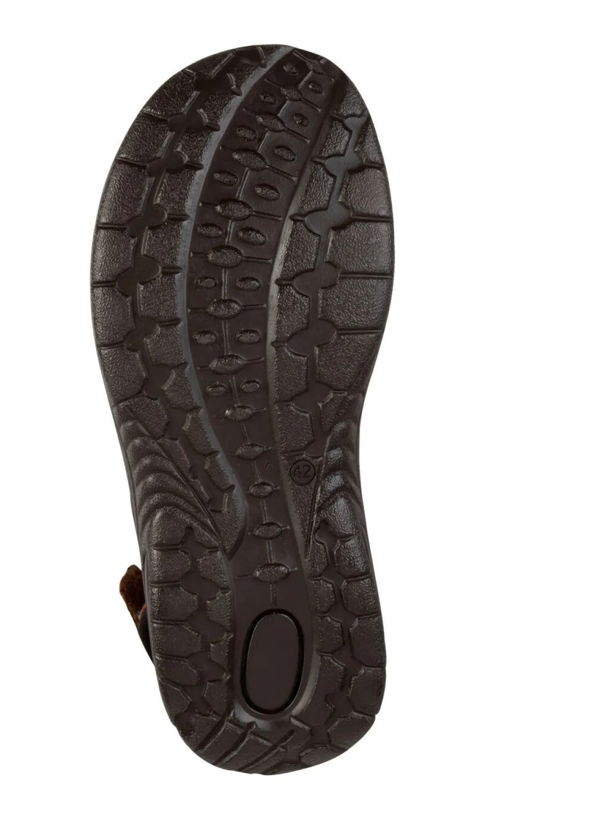 Best GINO GALANTE , komfortable Herren-Trekkingsandalen, aus Leder BRAUN