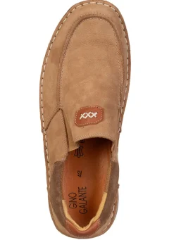 Best GINO GALANTE , leichte Herren-Slipper, mit herausnehmbarem Fußbett CAMEL