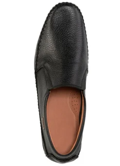 Clearance BADER GINO GALANTE, leichte Herren-Slipper, mit Gummizug SCHWARZ