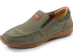 GINO GALANTE , leichte Herren-Slipper, mit herausnehmbarem Fußbett KHAKI