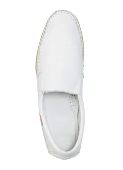Online BADER GINO GALANTE, leichte Herren-Slipper, mit Gummizug WEISS