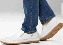 Online BADER GINO GALANTE, leichte Herren-Slipper, mit Gummizug WEISS