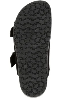 Best GINO GALANTE , leichte Herren-Sandalen, mit Gummizug SCHWARZ