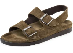 GINO GALANTE , leichte Herren-Sandalen, mit Gummizug GRÜN