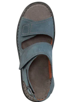 GINO GALANTE Sandale aus gefettetem, schattiertem Rind-Nubukleder JEANS