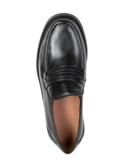 Outlet GINO GALANTE , schicke Herren-Slipper, mit Gummizug SCHWARZ