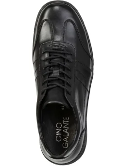 Sale GINO GALANTE , schicke Herren-Schnürschuhe, mit herausnehmbarem Fußbett SCHWARZ