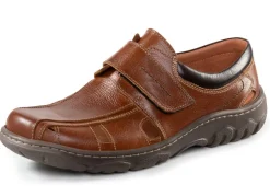 Sale GINO GALANTE Slipper aus genarbtem Rind-Nappaleder COGNAC