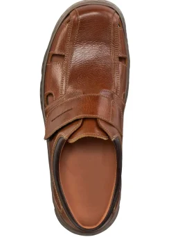 Sale GINO GALANTE Slipper aus genarbtem Rind-Nappaleder COGNAC