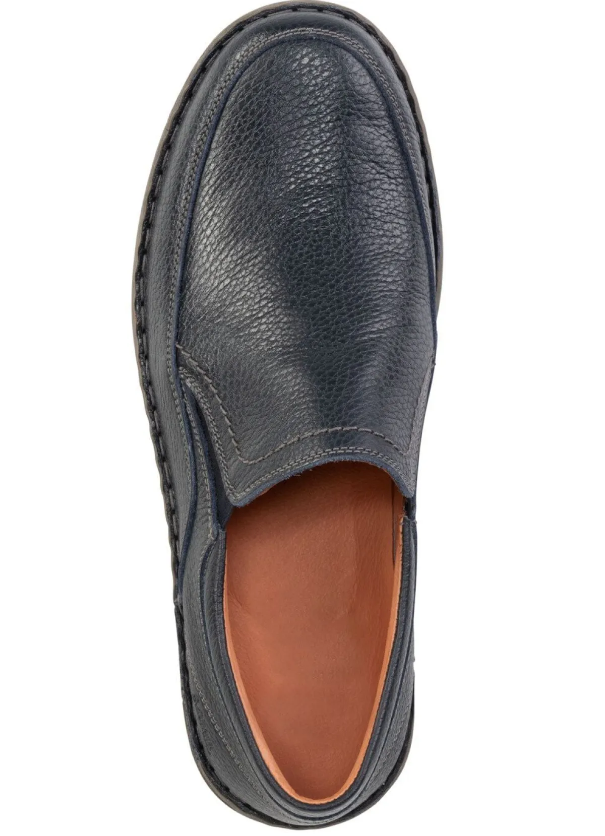 Best GINO GALANTE Slipper aus genarbtem Nappaleder DUNKELBLAU