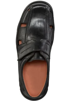 Best GINO GALANTE Slipper aus genarbtem Rind-Nappaleder SCHWARZ