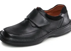 Outlet GINO GALANTE Slipper mit Klettspange SCHWARZ