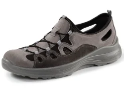 GINO GALANTE Slipper mit elastischer Zierschnürung TAUPE-STEIN