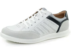 Outlet GINO GALANTE Sneaker mit Kontrast-Besätzen und Zierlochung WEISS