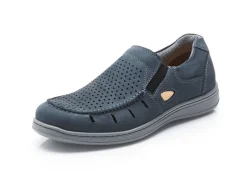 Discount GINO GALANTE , sommerliche Herren-Slipper, mit herausnehmbarem Fußbett BLAU