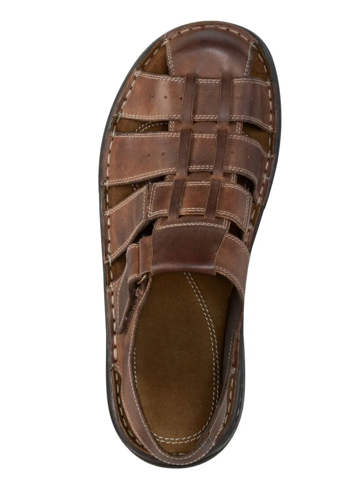 Online GINO GALANTE , sommerliche Herren-Sandalen, aus Leder MARONE