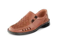 Online GINO GALANTE , sommerliche Herren-Slipper, mit Gummizug COGNAC