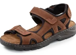 GINO GALANTE , sportliche Herren-Sandalen, mit Klettverschluss BRAUN