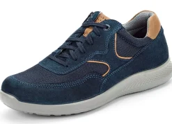 Outlet GINO GALANTE , sportliche Herren-Schnürschuhe, Weite K, mit herausnehmbarem Fußbett MARINE