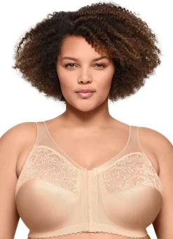 BADER Glamorise Stütz-BH mit Vorderverschluss BEIGE
