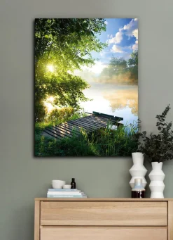 Outlet BADER Glasbild mit Digitaldruck BUNT
