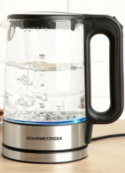 Outlet BADER Glas-Wasserkocher mit blauem LED-Licht