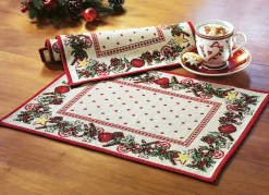 Hot BADER Gobelin Platz-Set, 2-teilig NATUR-BUNT