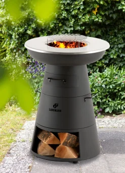 New BADER Grill-/Feuerstelle "Plancha" SCHWARZ